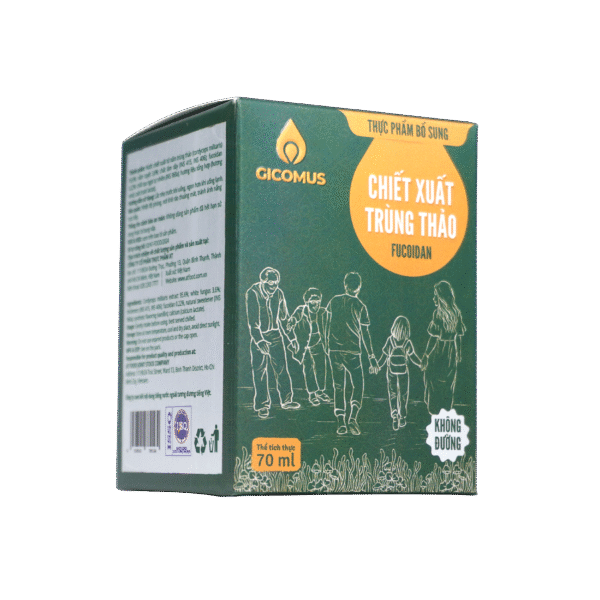 Nước Chiết Xuất Trùng Thảo Fucoidan không đường GICOMUS 420ml 3