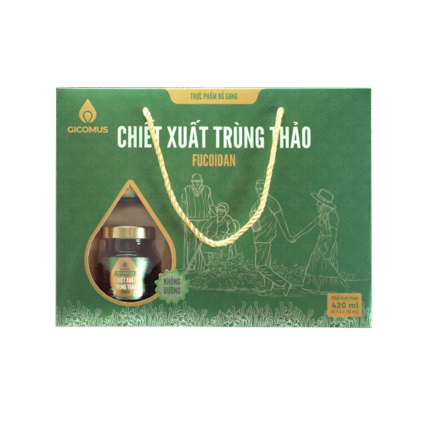 Nước Chiết Xuất Trùng Thảo Fucoidan không đường GICOMUS 420ml 6