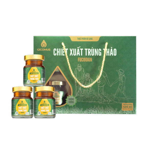 Nước Chiết Xuất Trùng Thảo Fucoidan không đường GICOMUS 420ml 5