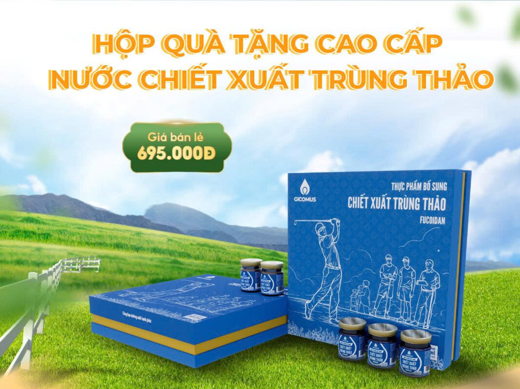 Hộp quà tặng cao cấp nước chiết xuất trùng thảo