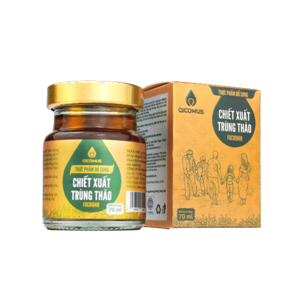 Nước chiết xuất trùng thảo Fucoidan GICOMUS Hộp 420ml 3