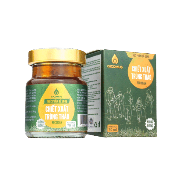 Nước Chiết Xuất Trùng Thảo Fucoidan không đường GICOMUS 420ml 1